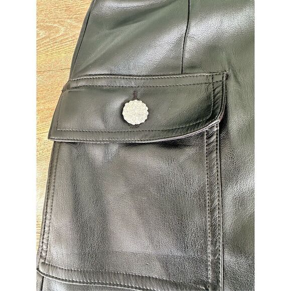 NWT- Generation Love Ari Vegan Leather Cargo Skirt - Picture 2 of 7